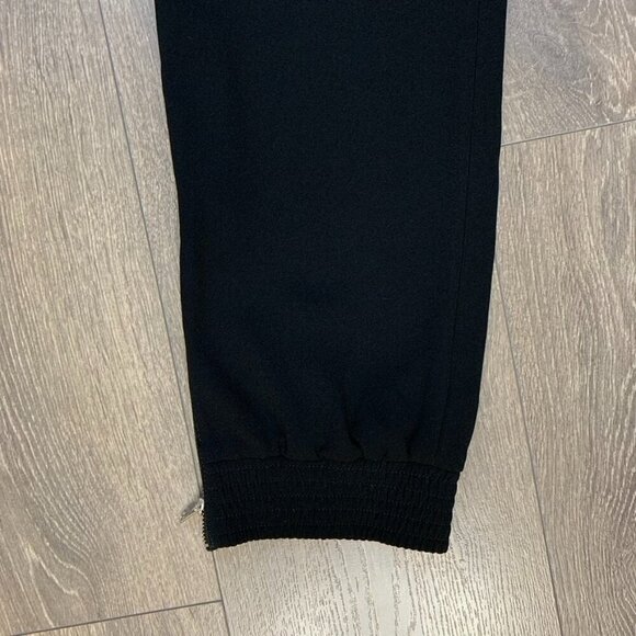 Aritzia Wilfred Tuxedo Pant High fold over Waist Straight Leg Trouser Black XS - Picture 4 of 12